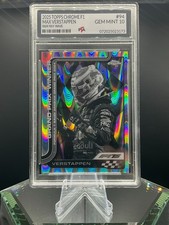 2025 Topps Chrome Formula 1 F1 #94 Max Verstappen B&W RayWave GEM MINT PTA 10🔥