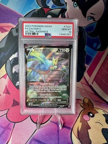 Zacian V TG21/TG30 Swsh10: Astral Radiance Trainer Gallery Holo PSA 10