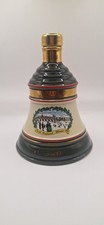 Vintage Bells Old Scotch Whisky Ceramic Pub Decor Bottle Christmas 1989