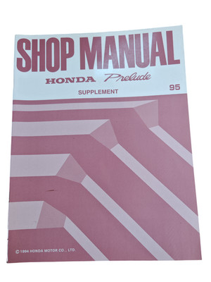 Honda Prelude Nachtrag 1995 95 Werkstatthandbuch Erstausgabe