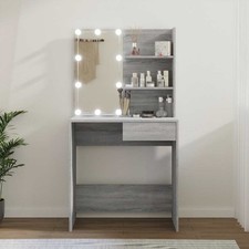 Coiffeuse avec LED Table Cosmétique Rangement Chambre Maison Intérieur vidaXL