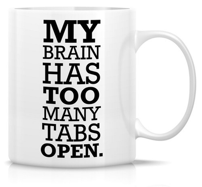 #ad Funny Mug My Has Too Many Tabs Open Office Work 11 Oz Ceramic Coffee Mugs ... $25.61