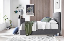 Image of Hi! Vox Voice Activated TV Bed Frame - Double - Grey