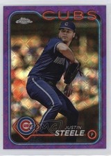 2024 Topps Chrome Logofractor Edition Purple Refractor /250 Justin Steele 1g1q