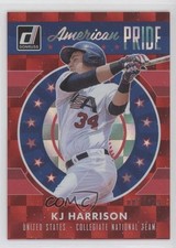 2017 Panini Donruss American Pride Red /149 KJ Harrison #AP-10 0ne3