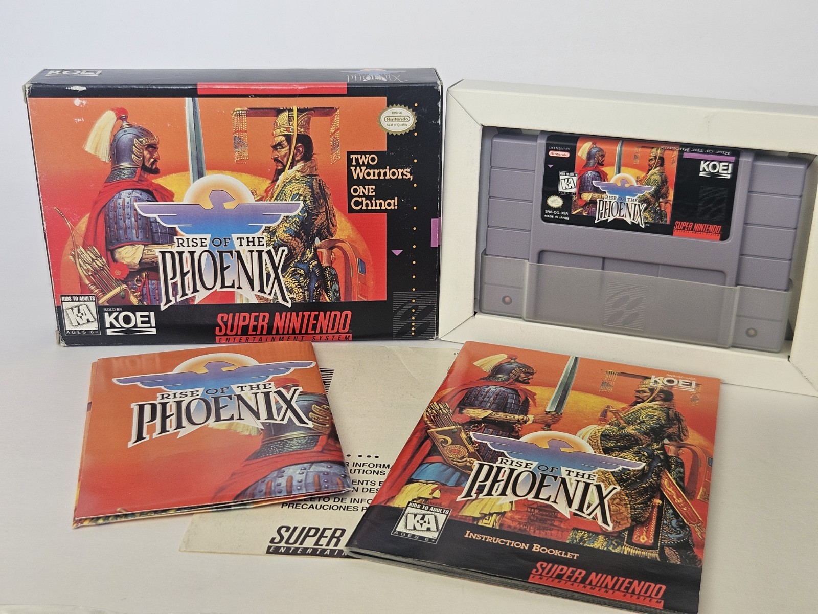 Rise of the Phoenix Super Nintendo SNES CIB Complete w/ Manual + Poster 