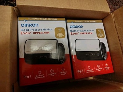 Lot Of 2 OMRON BP7000 Evolv Wireless Upper Arm Blood Pressure Monitors