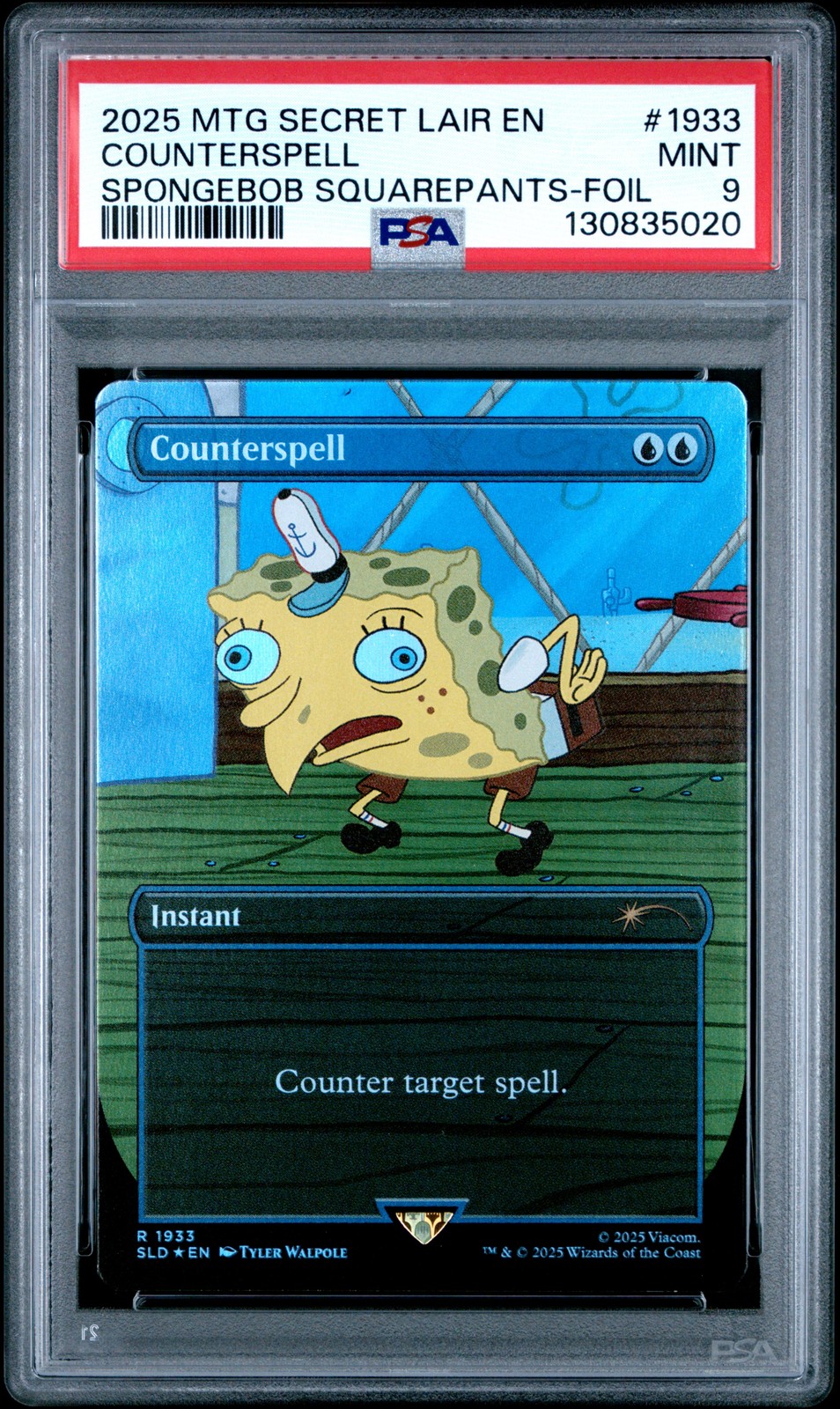 2025 MTG SECRET LAIR DROP #1933 COUNTERSPELL PSA 9