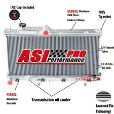 2 Row Aluminum Radiator Fits 2014-2018 2016 Subaru Forester 2.5L AT 45111SG000