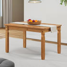 Corona Dining Table 4'0 Solid Mexican Wood Pine Wooden Kitchen 4ft Mercers