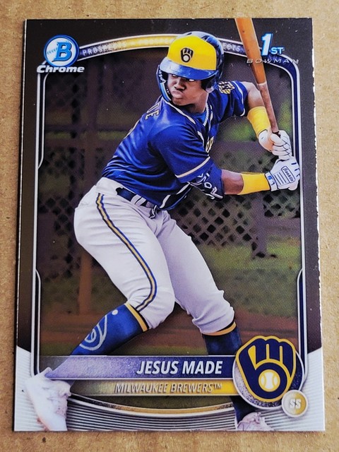 2025 Bowman - Chrome Prospects Jesus Made #BCP-50 (RC)b
