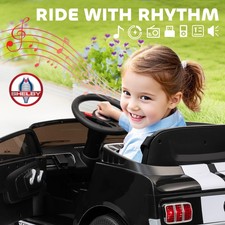Licensed Ford Shelby GT 350 12V Kids Electric Ride On Car Remote Control LED