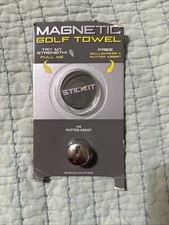 NEW Sealed Package Stick It Golf Towel Magnet / Clip