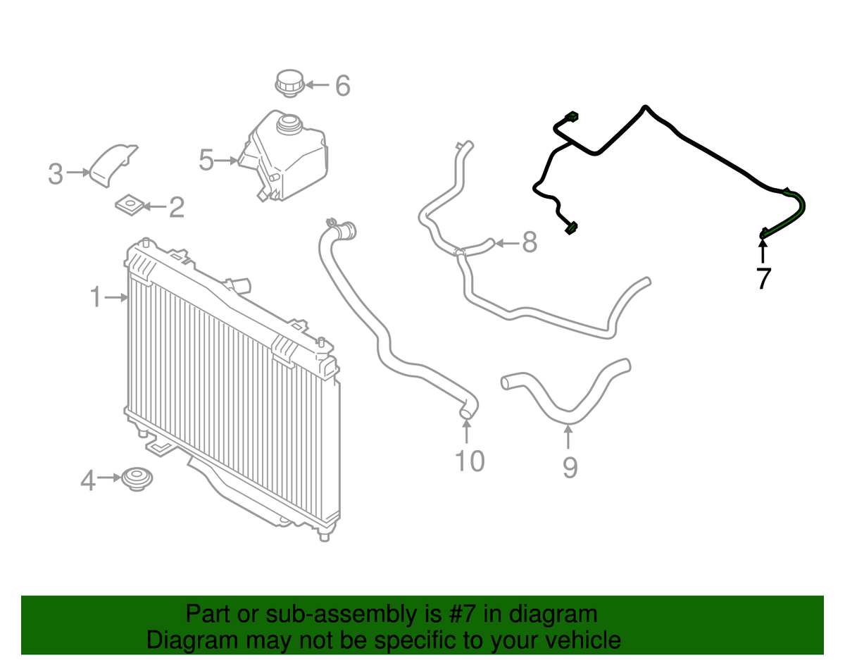 Genuine Ford 2018-2022 Ford EcoSport - Overflow Hose GN1Z-8A365-Q