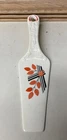 Vintage Fiesta Kitchen Kraft Oven Serve Art Deco Red Leaves Pie Server 9 1/2" L