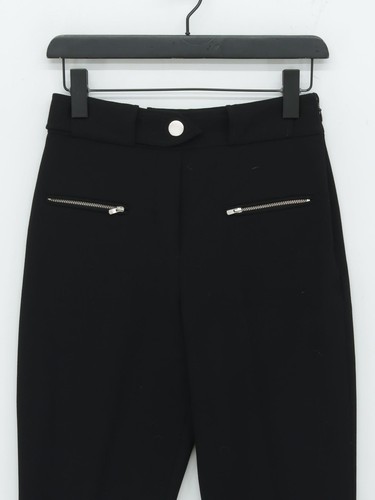 Maje Pantalon de Costume Femme UK 8 vente Noir Polyester avec Coton, Viscose Robe Pantalon