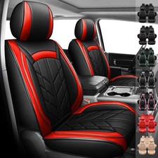Car Seat Cover For Sedan Suv Universal 5-seat Full Set Pu Leather Seat Cushion