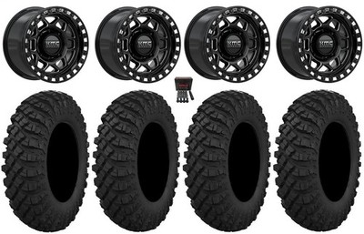 KMC Torx Beadlock 15'' Black/Milled +0mm 32'' Crawler XP Tires Can-Am Defender