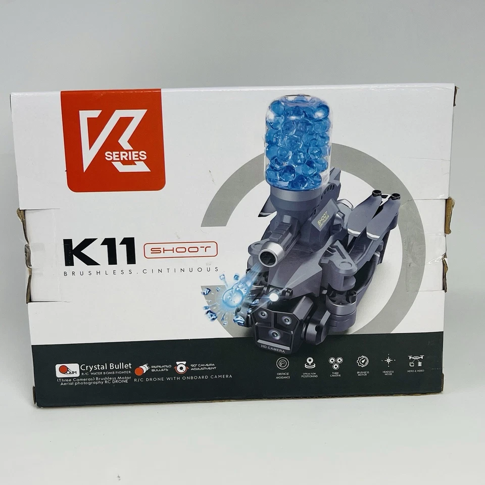 New K11 Max Aerial Photography Drone Water Bomb Launcher 3 HD Cameras - Image 4 of 4