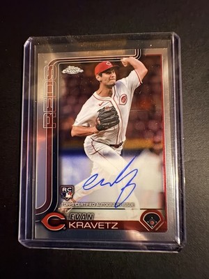 2025 Topps Chrome #RA-EK Ethan Kravetz RC Auto