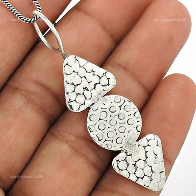 Birthday Gift 925 Sterling Silver Handcrafted Jewelry Elegant Pendant Q1