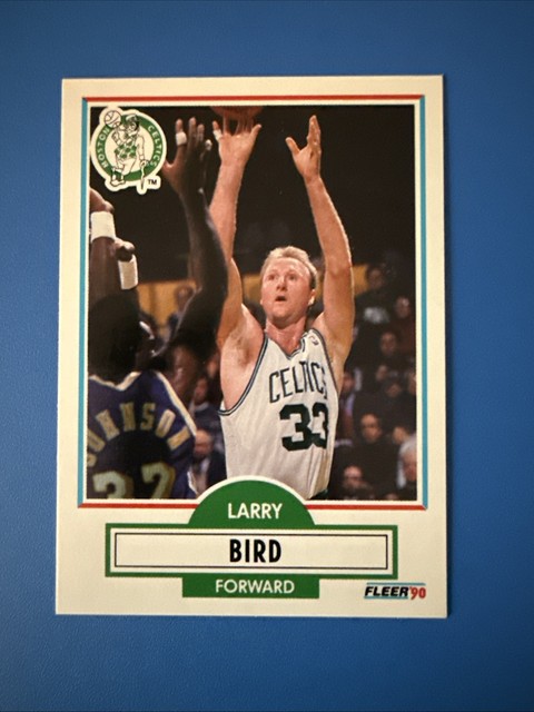 1990 Fleer Larry Bird #8 NBA Boston Celtics