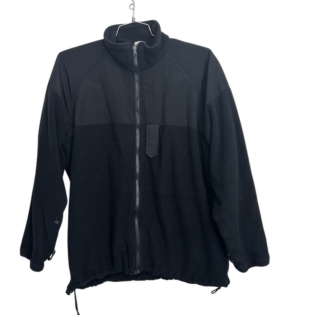 Vintage U.S. Navy ECWCS GEN2 Polartec Fleece Jacket Men's L Black Distressed