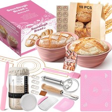 Sourdough Starter Kit, 15 Pcs Sour Dough Bread Baking Supplies for Beginners wit