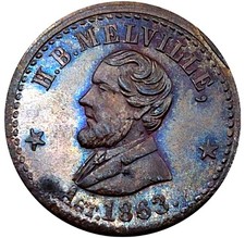(1863) New York NY-630-AW-1a (R-4) H B Melville Jeweler Civil War Token 