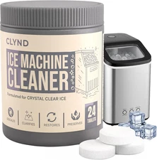Nickel Safe Ice Machine Cleaner and Descaler 24-Pack Countertop Ice Maker Cleane
