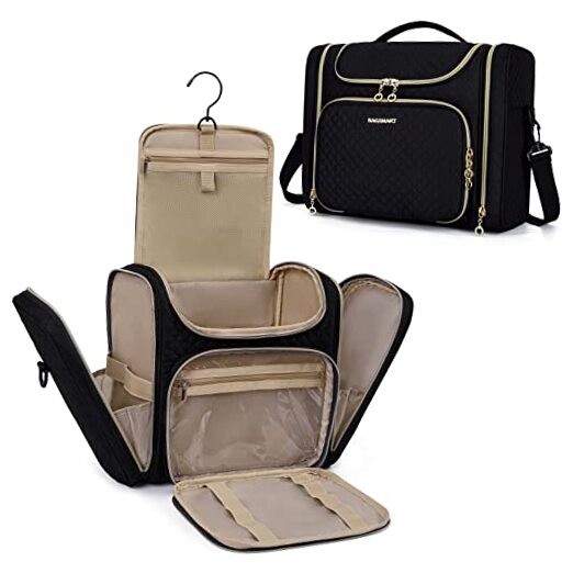 Water-resistant Women's Travel Toiletry Bag for Cosmetics & Makeup-image