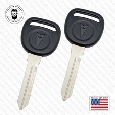 (2) New Uncut Pontiac OEM Logo Key Blank For 1999-2006 Grand AM 597798 02852065
