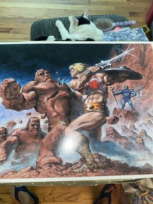 MOTU He-Man 2017 Powercon Exclusive Earl Norem Premium Print 11x17 Rock