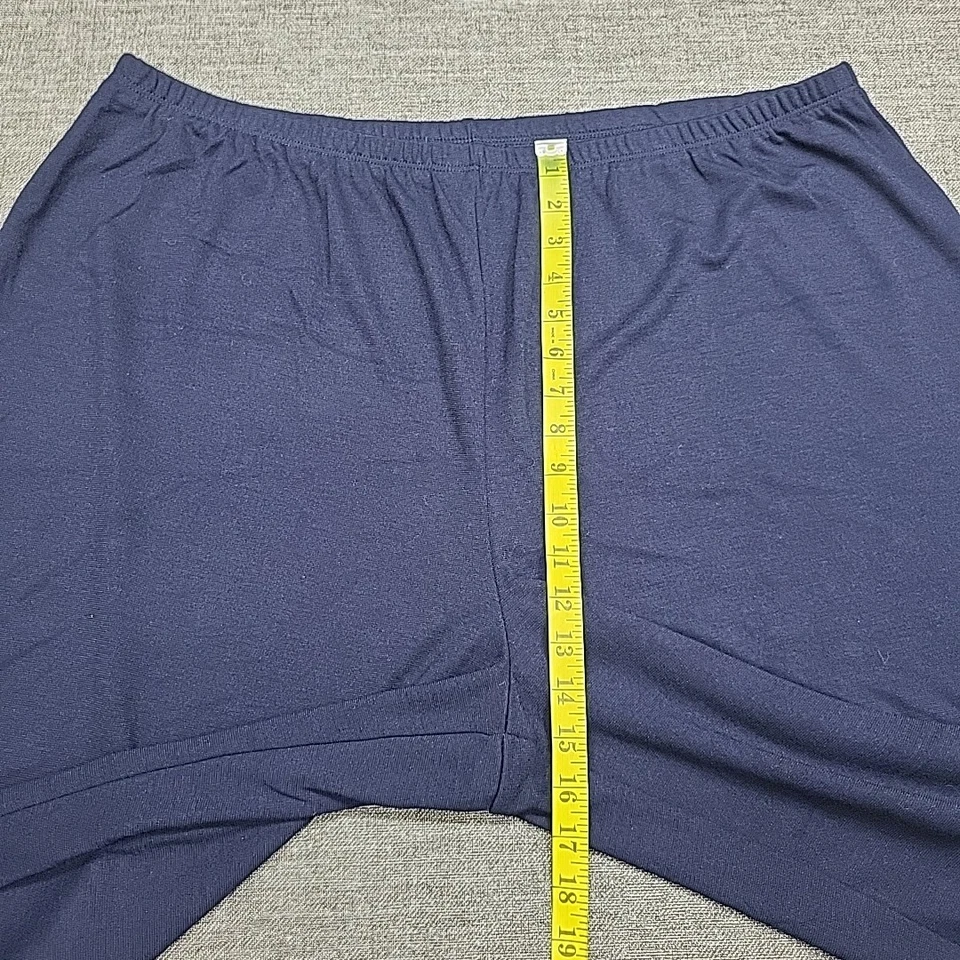 Pantalones Maggie Barnes para mujer elegantes de uso diario 3X talla grande azul marino Foto 3 de 4