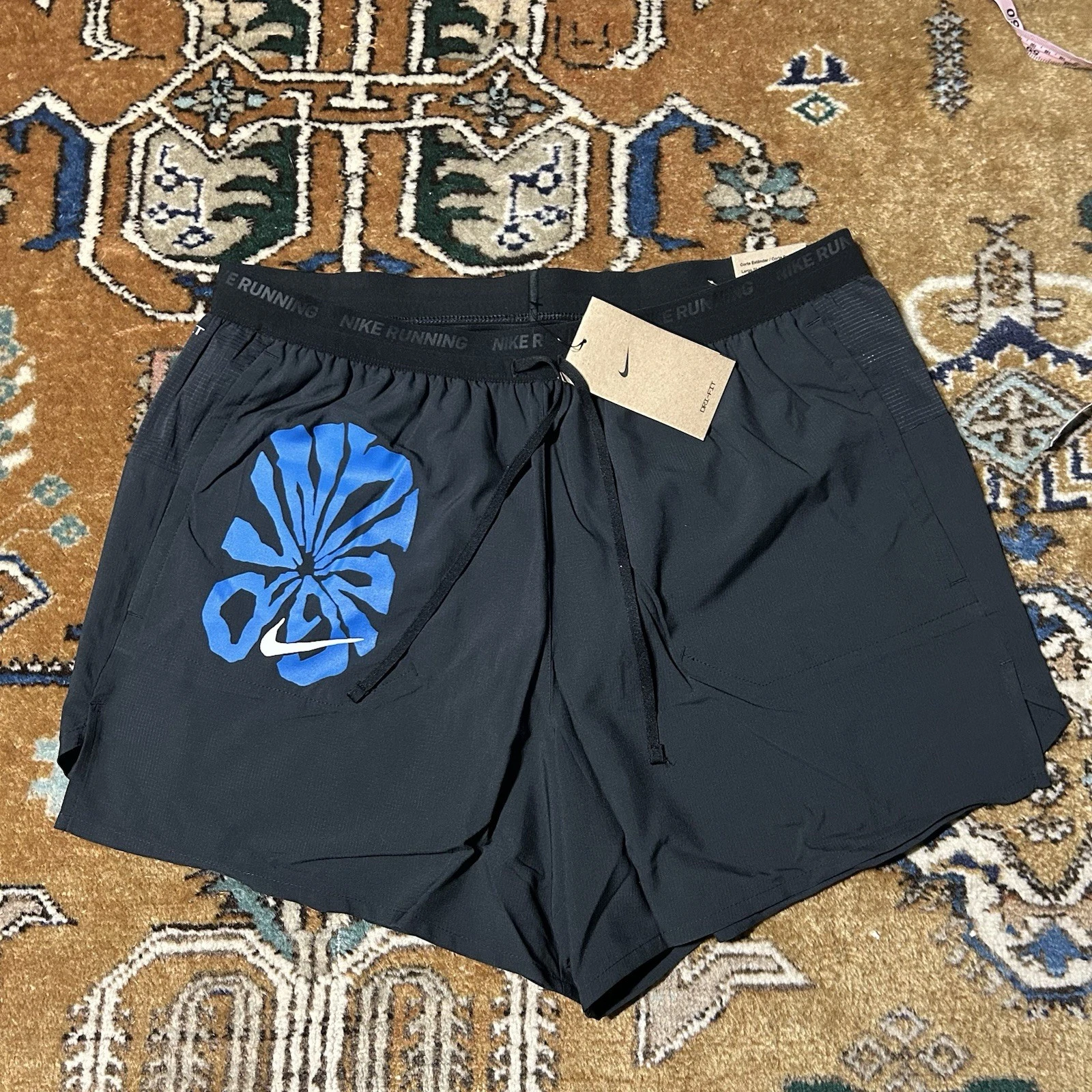 NWT NIKE Mens Run Division Stride 5” Brief Lined Running Shorts Black FV9612-010