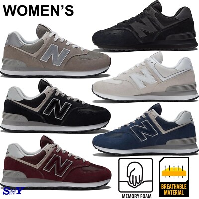 NEW BALANCE Women's Classic 574 Core Suede  Breathable Mesh Upper New Sneakers