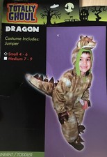 Plush Jumper Dinosaur Dragon T-Rex Halloween Costume Size Small