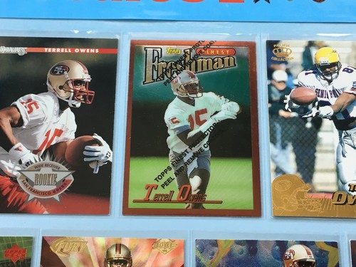 1996+ TERRELL OWENS Rookie-SP-Base Lot x 37 Topps Finest RC Donruss HOF Batch - Picture 2 of 10