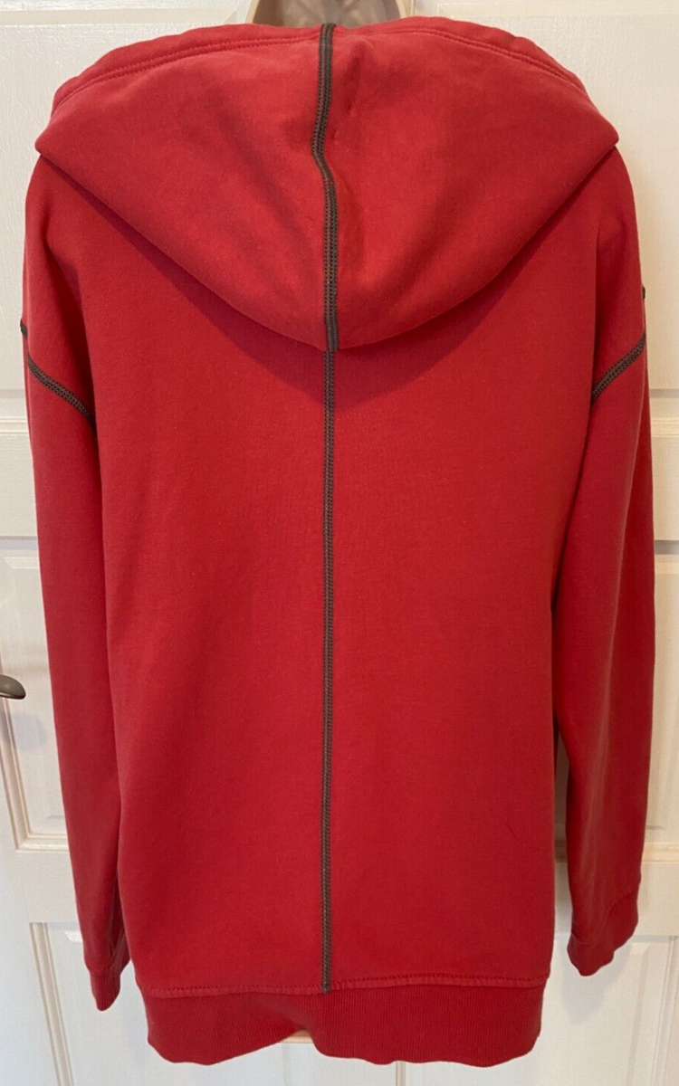 MARC by MARC JACOBS Unisex Red Raspberry Color Long Sleeve Hoodie