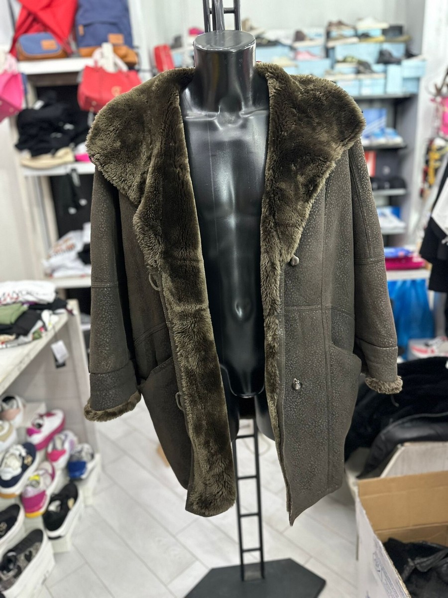 Ileana zara イタリア製 レッドブラウン ファーコート リバーシブル Ileana Zara Shearling Coat Used Women Size 46 Green LLV595 | eBay