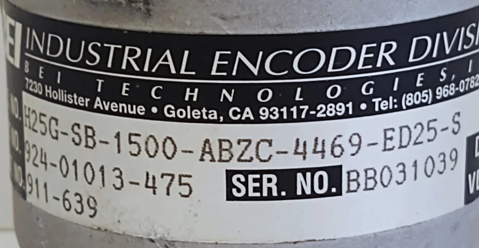 Bei H25G-SB-1500-ABZC-4469-ED25-S 924-01013-475 Rotary Encoder - Image 4 of 4