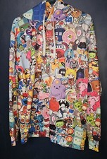 Animation Anime/Pop Culture Cartoon Collage Hoodie L/XL Print Hoody Pullover