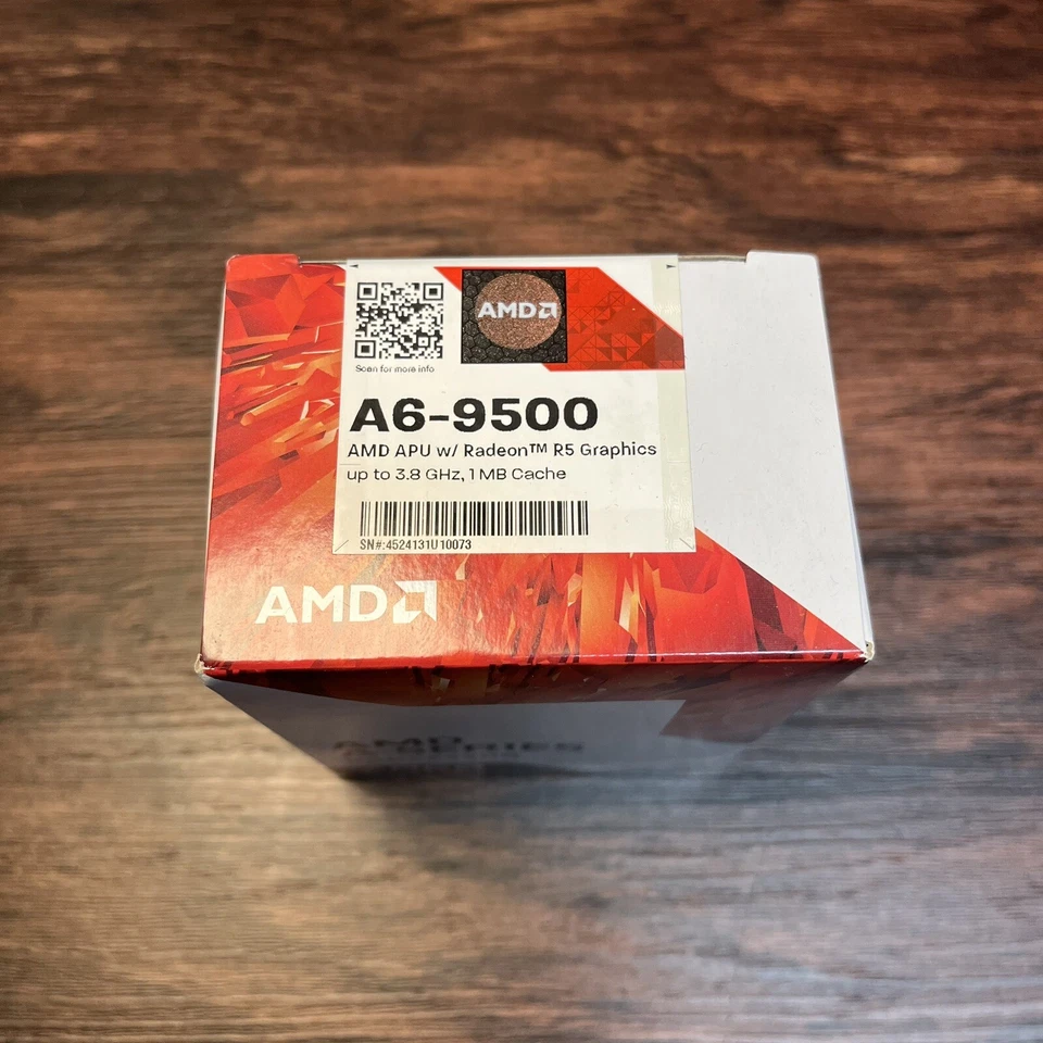AMD A6-9500 AM4 Desktop CPU With Cooler New Sealed - Image 2 of 4