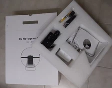 ROMIX 30cm Diameter 3D White Holographic Fan 256 LEDs Advertising/Display