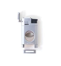 Cigars Lighter Triple Jet Flame Torch with Cigar Straight Cutter Gift Box Butane