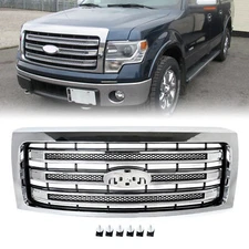 FOR 2009-2013 14 FORD F150 F-150 FRONT GRILLE GRILL PLATINUM CHROM