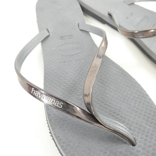 Havaianas Flip Flops You Metallic Graphite Grey NEW Size UK 4.5 UK 5 ( 37-38) - 第 10/17 張圖片