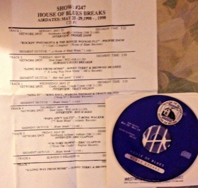 Radio Show:BLUES BREAKS 5/25/98  INTERVIEWS: TRACY NELSON, BOZ SCAGGS, CLAPTON