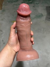 9.06" Super Big Extra Large Thick Fat Cock Extra Soft Suction Cup Dong Dildo Toy