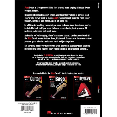 FastTrack Drums Method Book 1, Paperback - Picture 2 of 2